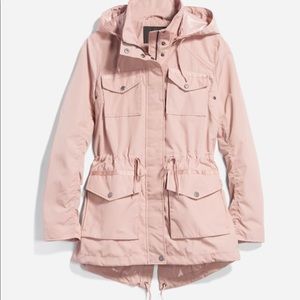 Shilowe cargo rain jacket blush color